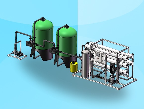 10T/H(每小时出水10吨)反渗透净水设备